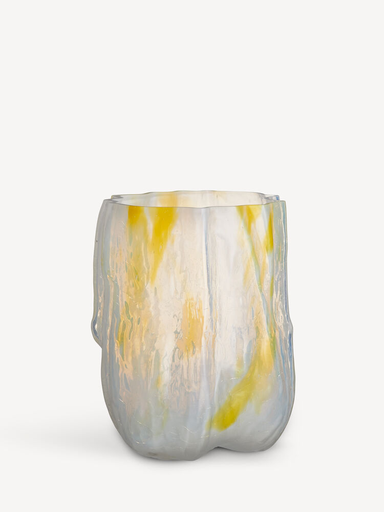 K&B Crackle vase sorbet 27cm